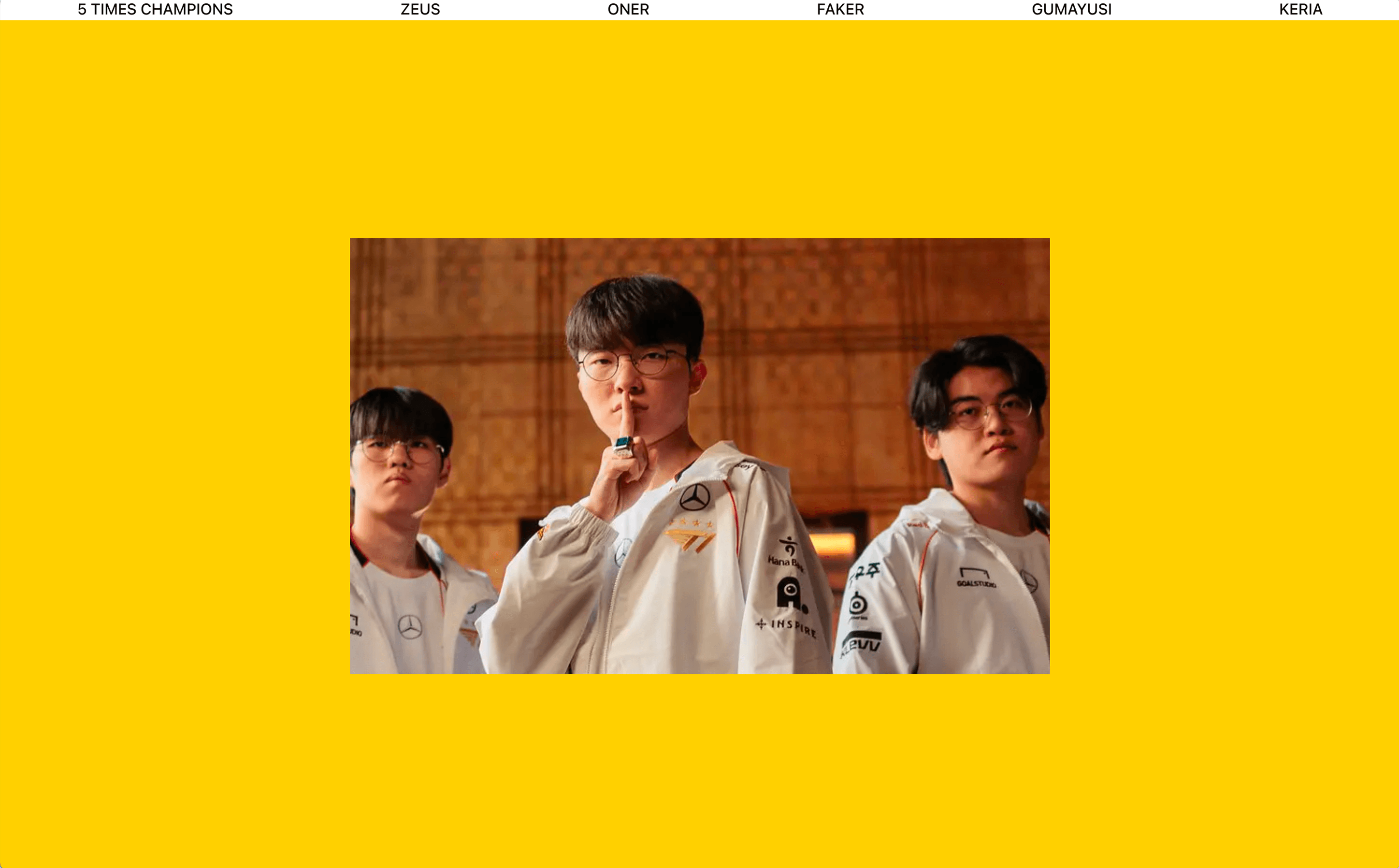 A one page fan site built to experiment with GSAP animations and motion design.